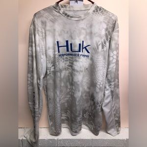 Huk fishing/boating shirt with really cool designs